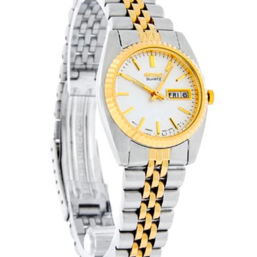 SEIKO Ladies White Dial Stainless Steel Watch